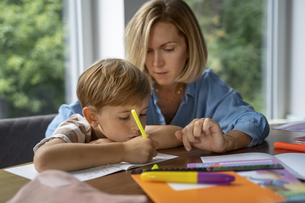 child-getting-education-home